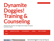 Tablet Screenshot of dynamitedoggies.com